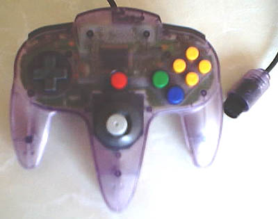 Vos achats d'aout Nintendo N64 controller violettransp _z1